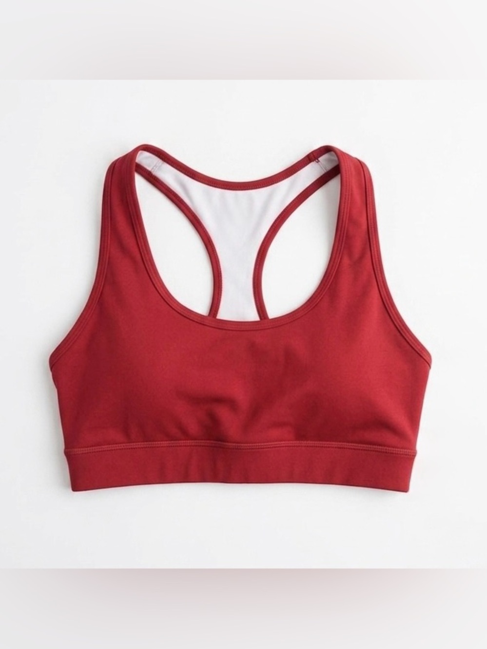 ZYIA Active Bold Red Racerback Sports Bra Size S EUC